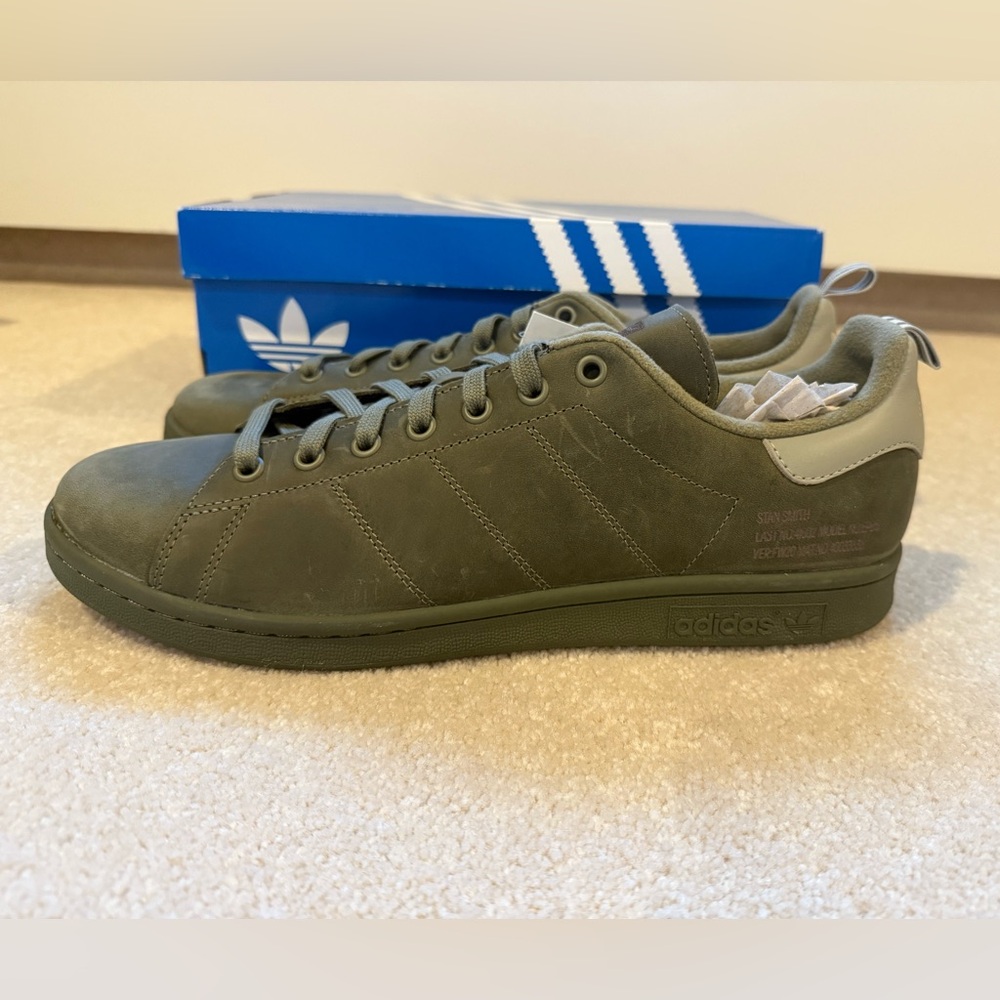 Adidas Stan Smith Winterized Raw Khaki FZ3552 SIZE 12 BRAND NEW WITH BOX